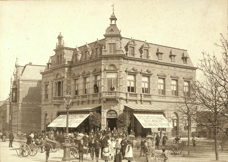 Hotel 'De Klanderij' rond 1900.